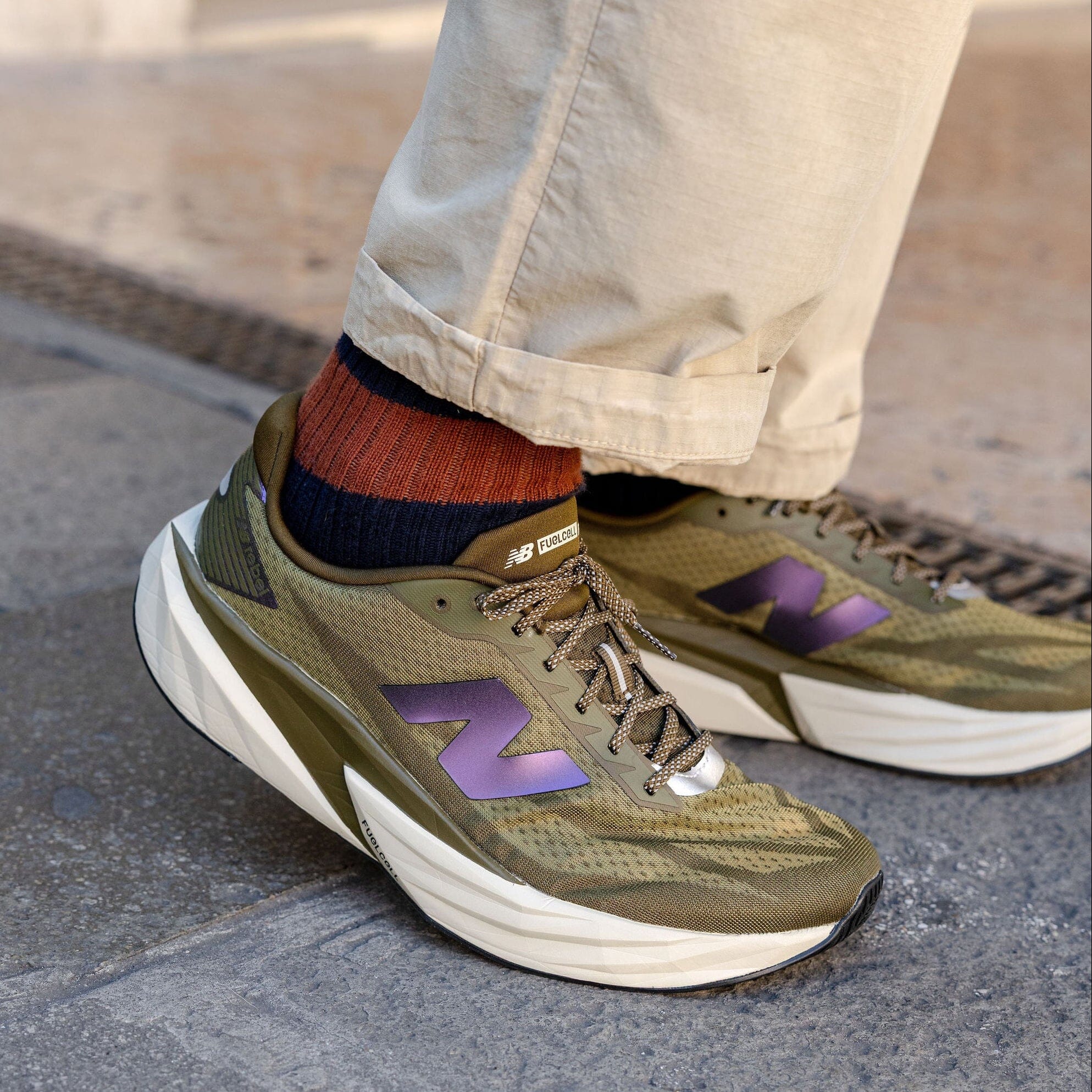 NEW BALANCE - Sneakers - MFCXPB5 - Verde militare Scarpe Uomo NEW BALANCE - Collezione Uomo