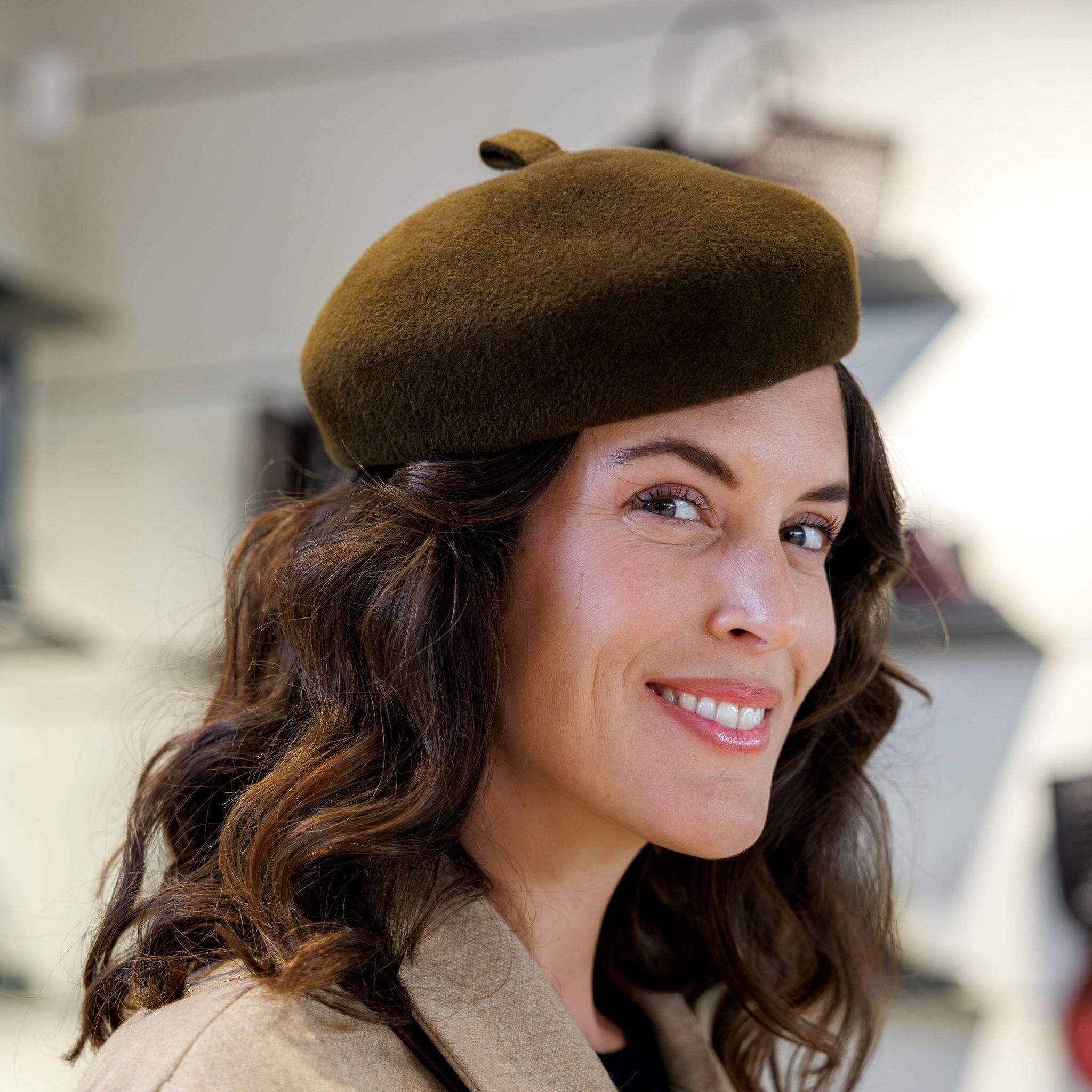 SUPER DUPER HATS - Basque - Lana Marrone Accessori Donna SUPER DUPER HATS