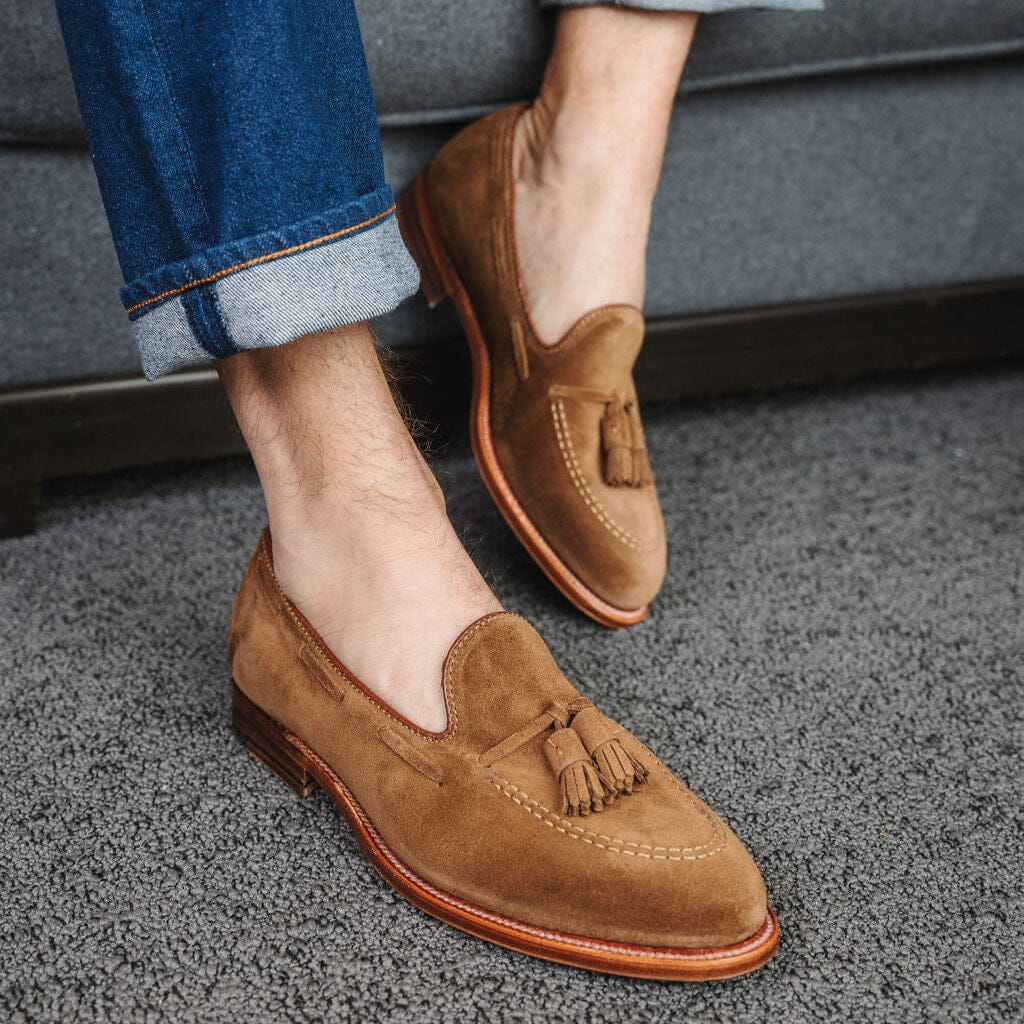 ALDEN - 3403 - Mocassino Tassel/nappine - Camoscio Snuff Scarpe Uomo Alden