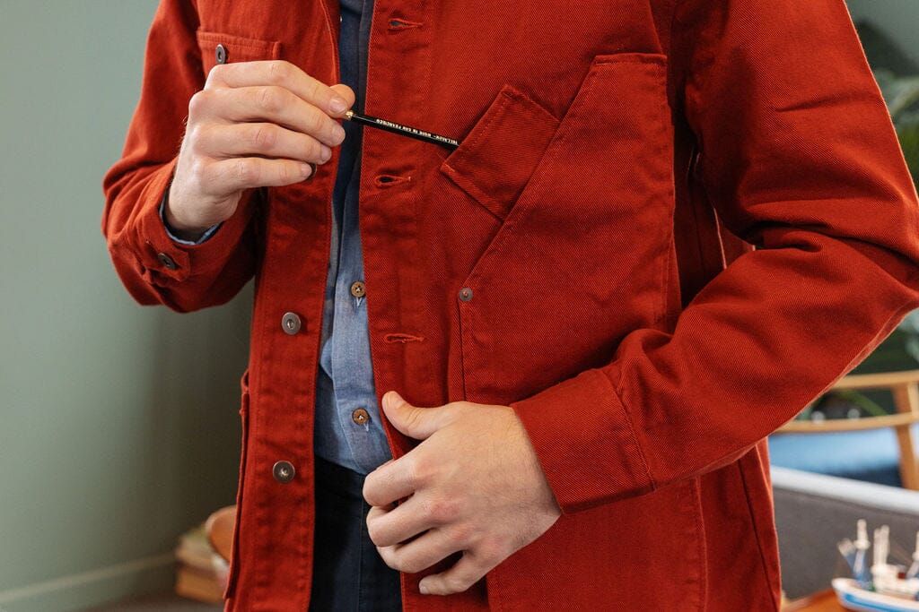 TELLASON - Coverall Jacket - Dyed Orange Abbigliamento Uomo TELLASON - Collezione Uomo