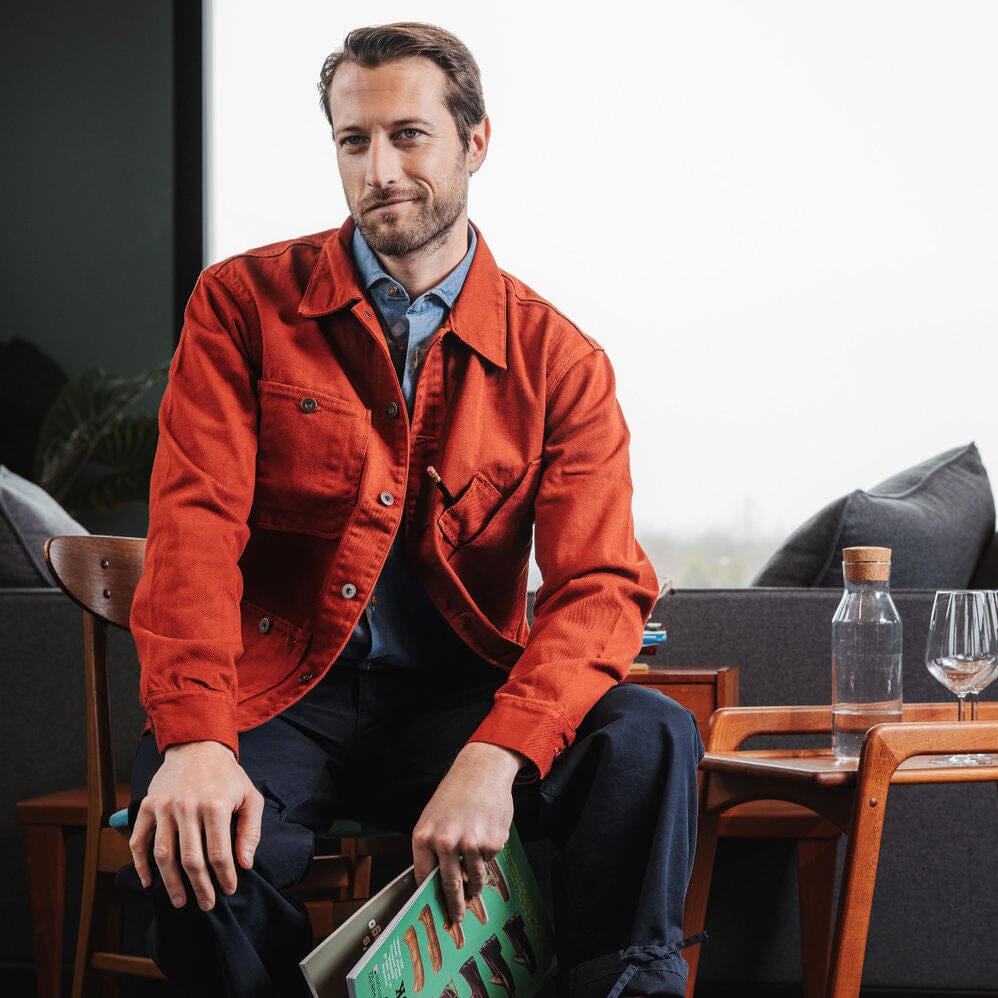 TELLASON - Coverall Jacket - Dyed Orange Abbigliamento Uomo TELLASON - Collezione Uomo