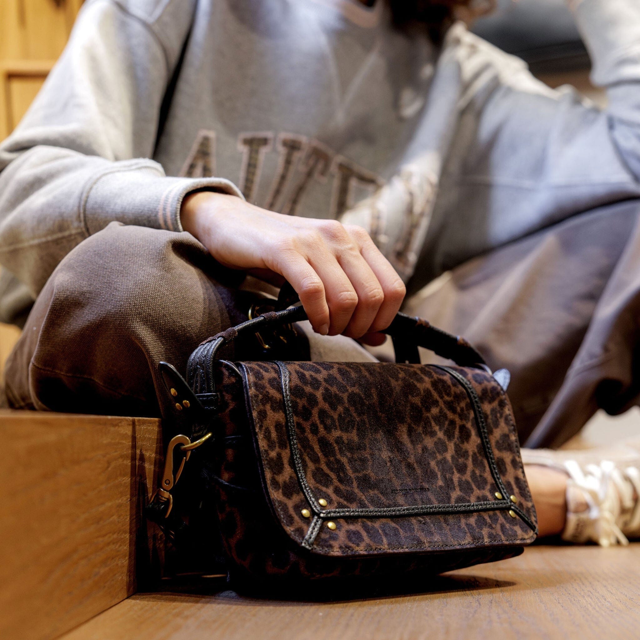 JEROME DREYFUSS - Borsa A Tracolla e a Mano - Pepito S - Leopard Borse Jerome Dreyfuss