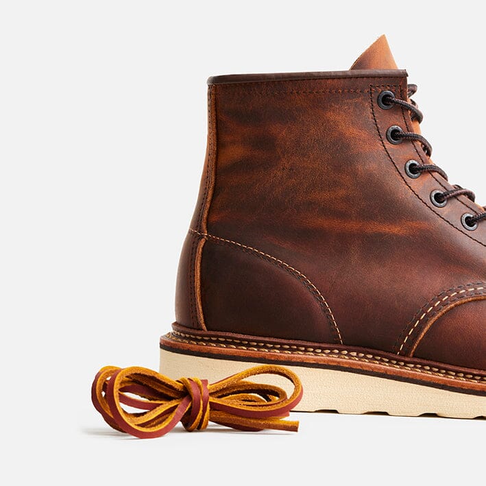 RED WING SHOES - Polacco Classic Moc Toe 1907 - Rough Copper Scarpe Uomo Red Wing Shoes