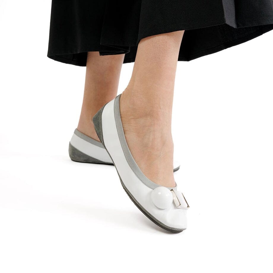 DOVE NUOTANO GLI SQUALI - Ballerina Becky - Bianco Scarpe Donna DOVE NUOTANO GLI SQUALI