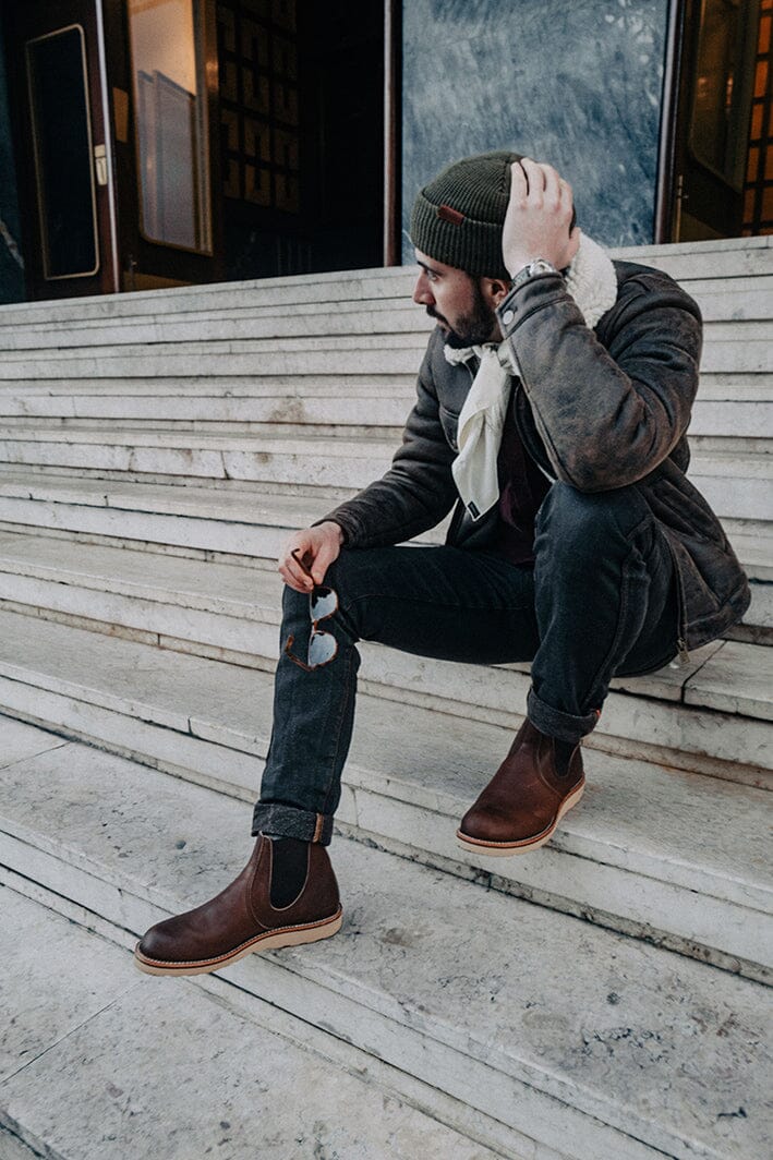 RED WING SHOES - Polacco Chelsea 3190 - Amber Scarpe Uomo Red Wing Shoes