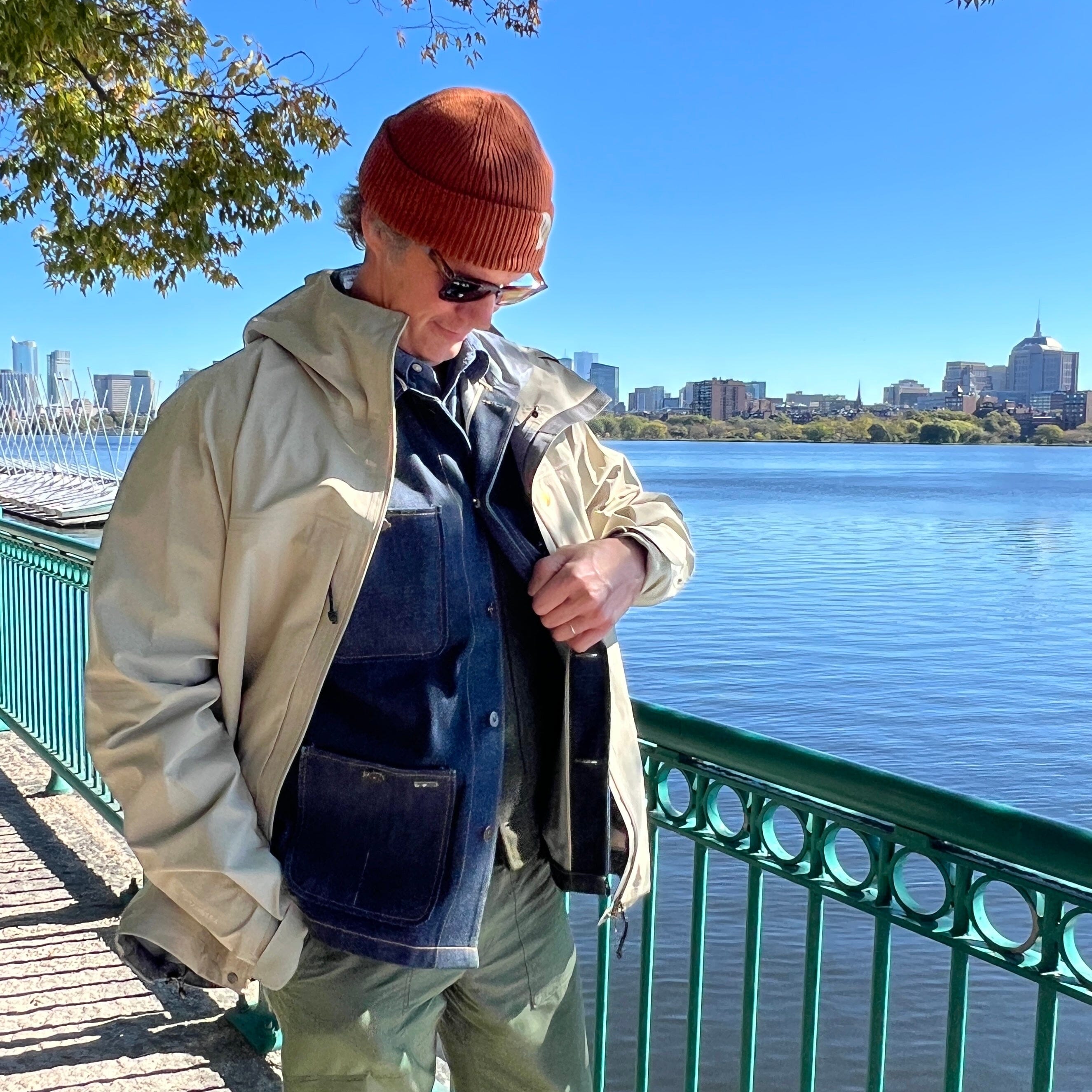 FJALLRAVEN - Giacca uomo Bergtagen GTX - F12500160 - Fossil beige FJALLRAVEN - Abbigliamento