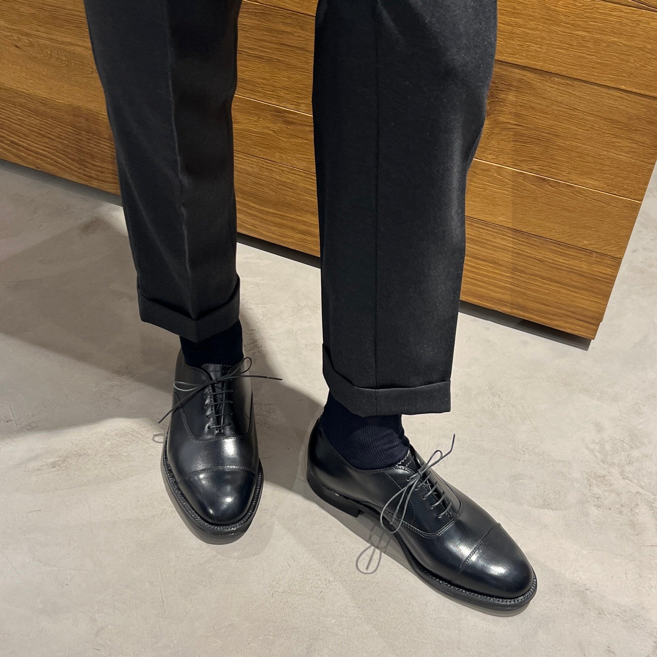 CROCKETT & JONES - Francesina - Connaught - 27742A - Pelle Nero Scarpe Uomo CROCKETT & JONES