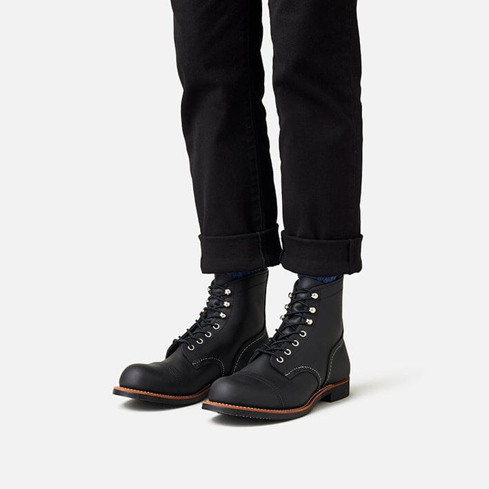 RED WING SHOES - Polacco 8084 - Iron Ranger - Black Scarpe Uomo Red Wing Shoes