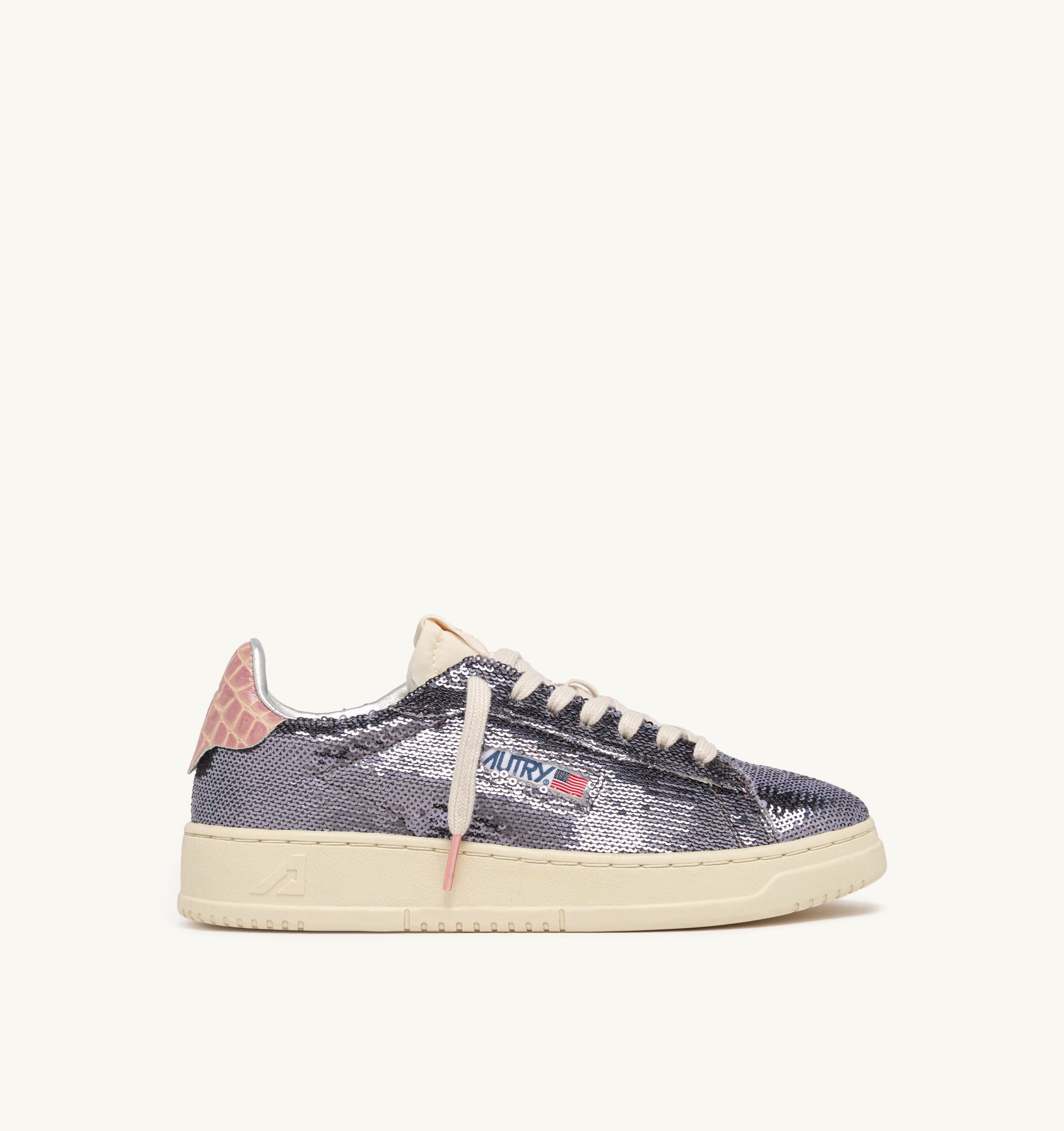 AUTRY ADLW TI02 - Sneakers DALLAS LOW SPARKLING PAILLETTES - Steel lilla Scarpe Donna AUTRY - Collezione donna