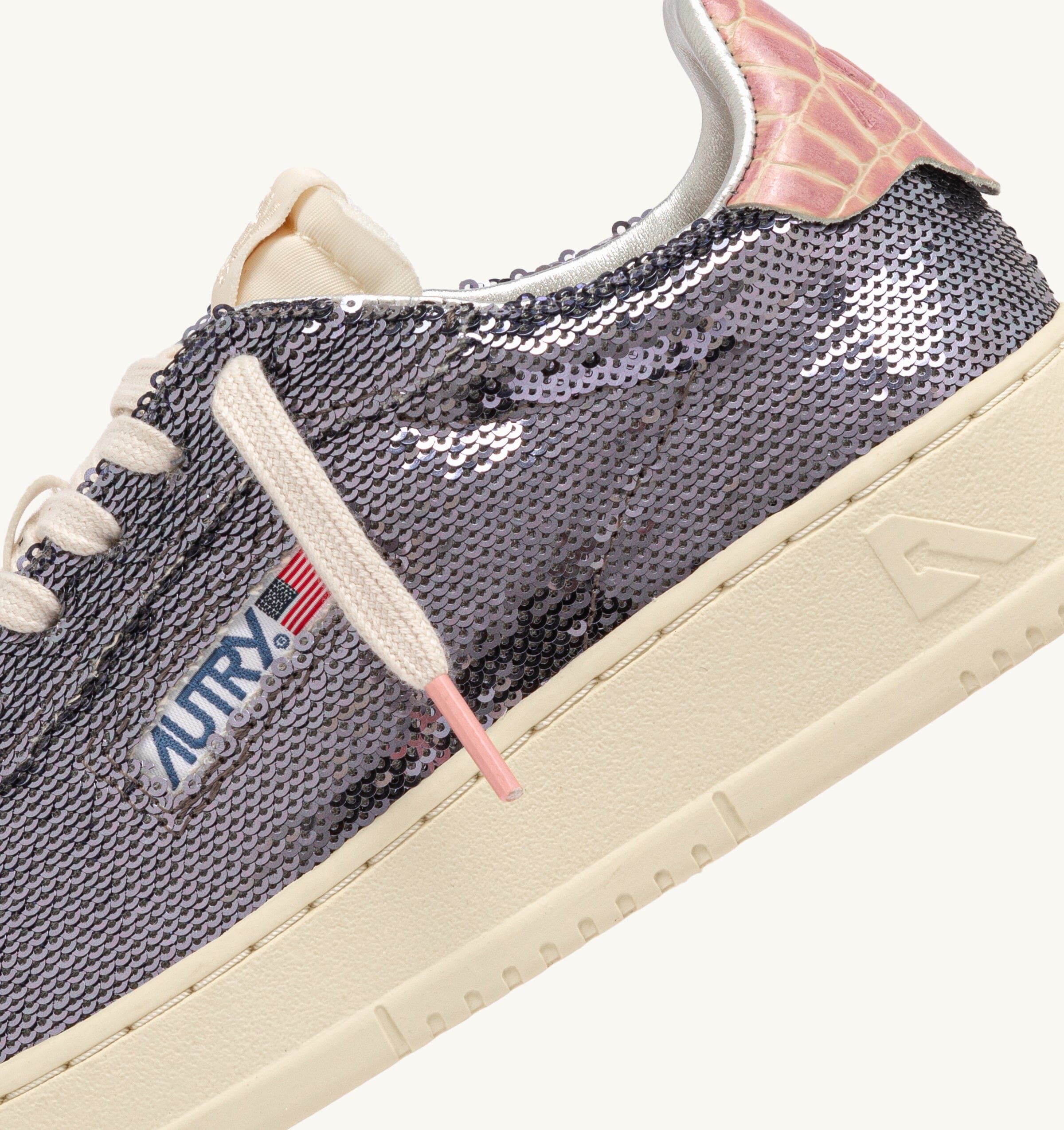 AUTRY ADLW TI02 - Sneakers DALLAS LOW SPARKLING PAILLETTES - Steel lilla Scarpe Donna AUTRY - Collezione donna