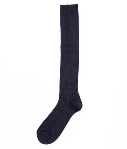 ALTO MILANO - Calzino lungo cotone filo scozia AM0211UL - col. 04 Blu navy