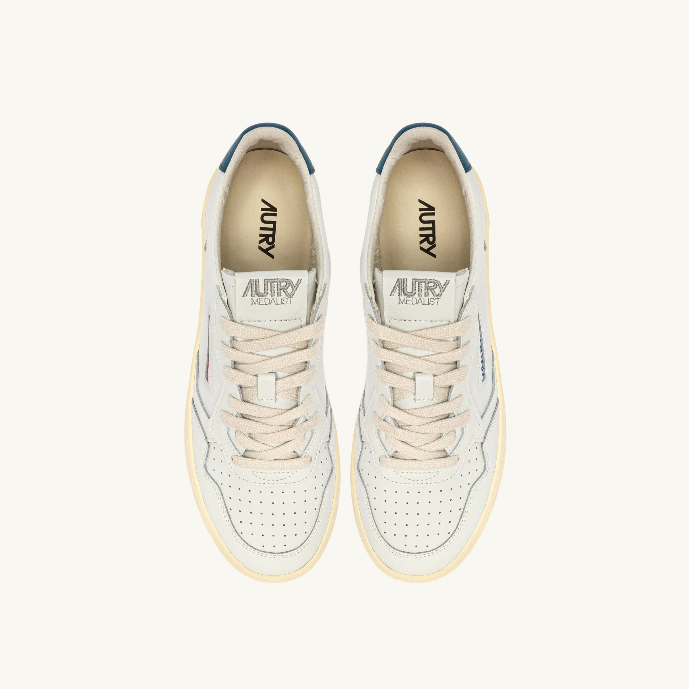 AUTRY - AULM LL29 - Sneakers MEDALIST - Bianco Blu Scarpe Uomo AUTRY - Collezione uomo