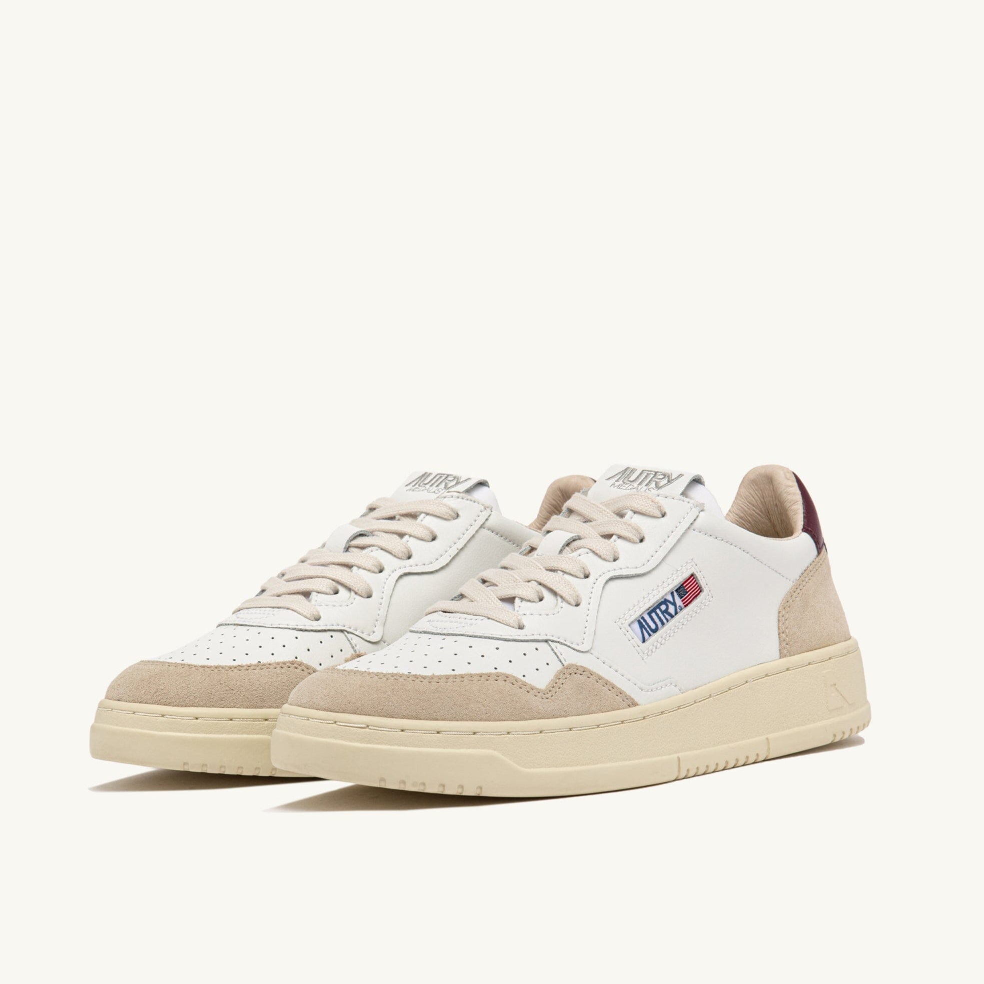AUTRY - Sneakers AULM LS03 - Bianco Cioccolato Scarpe Uomo AUTRY - Collezione uomo