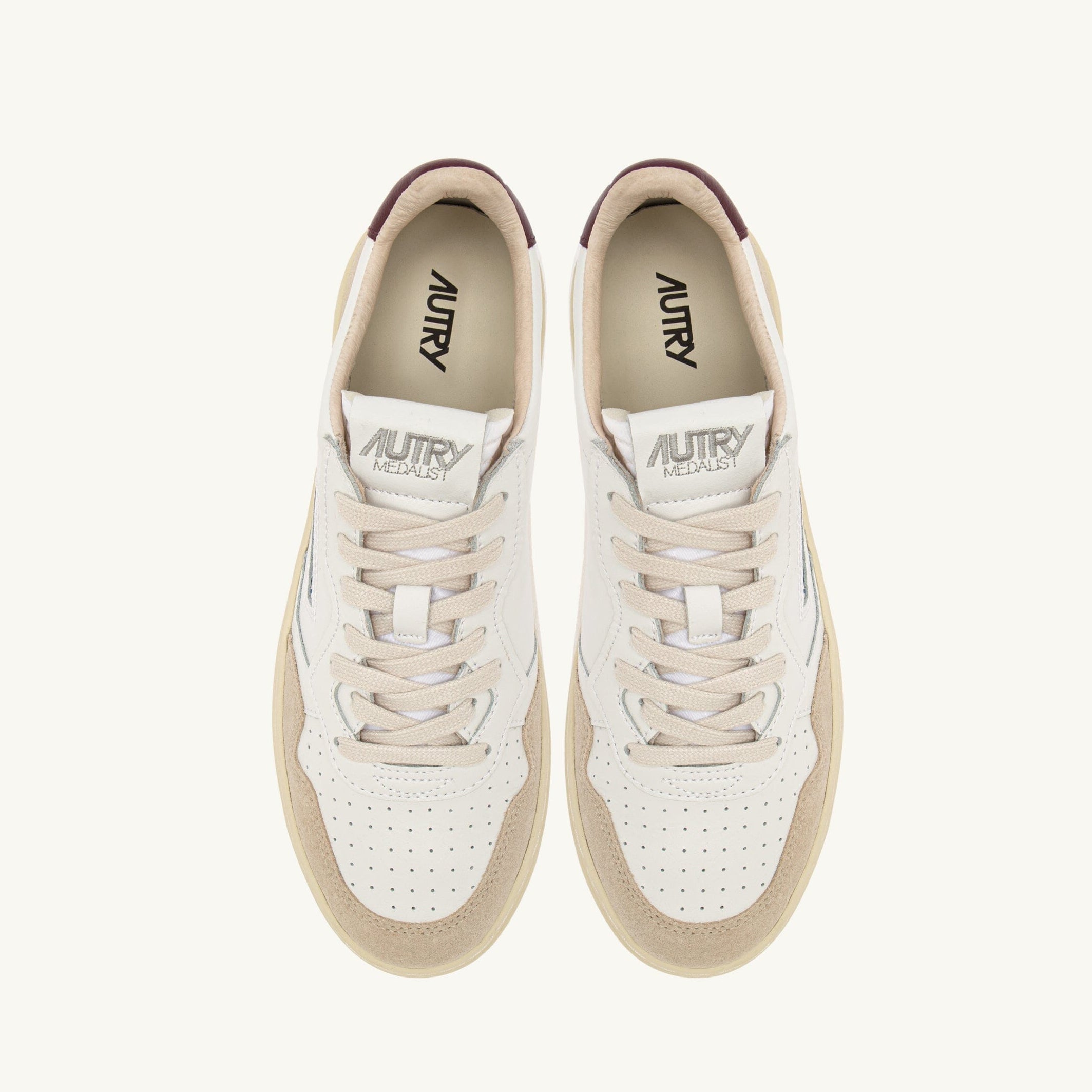 AUTRY - Sneakers AULM LS03 - Bianco Cioccolato Scarpe Uomo AUTRY - Collezione uomo