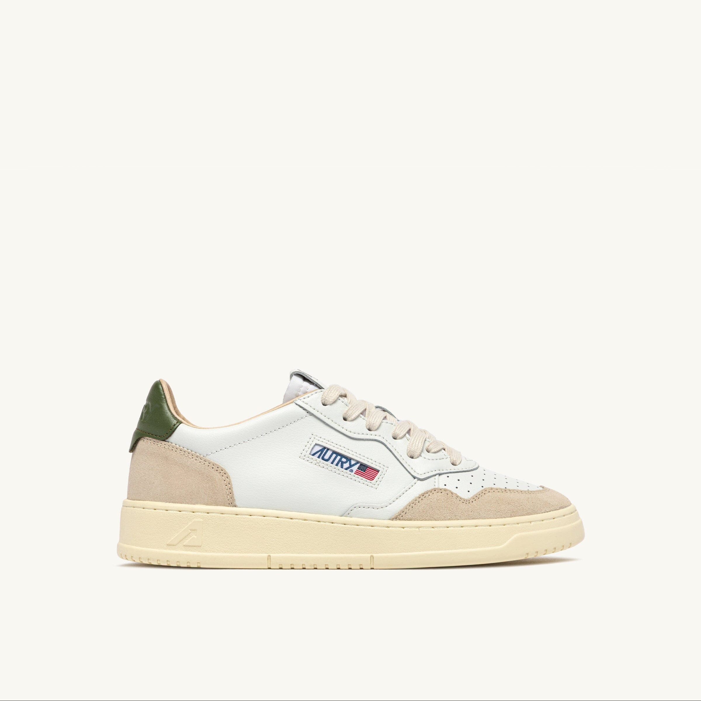AUTRY - AULM LL17- Sneakers MEDALIST - Bianco Verde Scarpe Uomo AUTRY - Collezione uomo