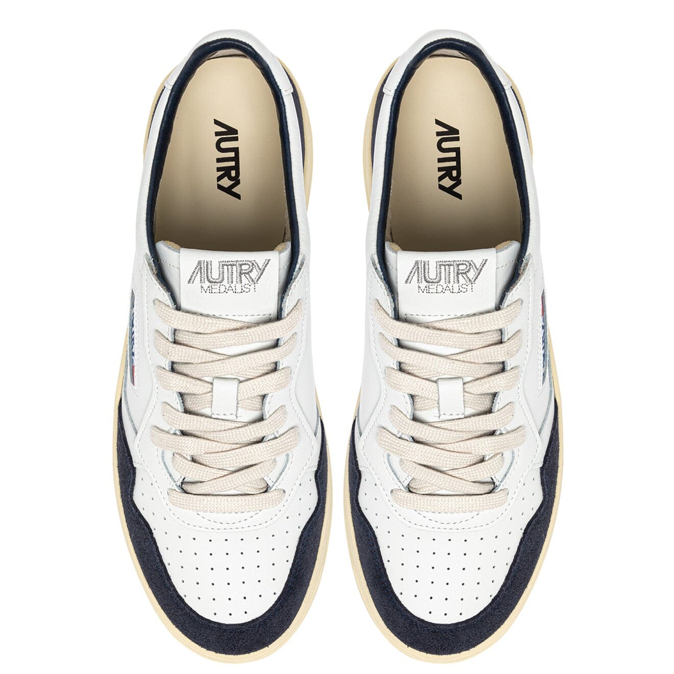 AUTRY - Sneakers AULM FT07 - Bianco Blu Scarpe Uomo AUTRY - Collezione uomo