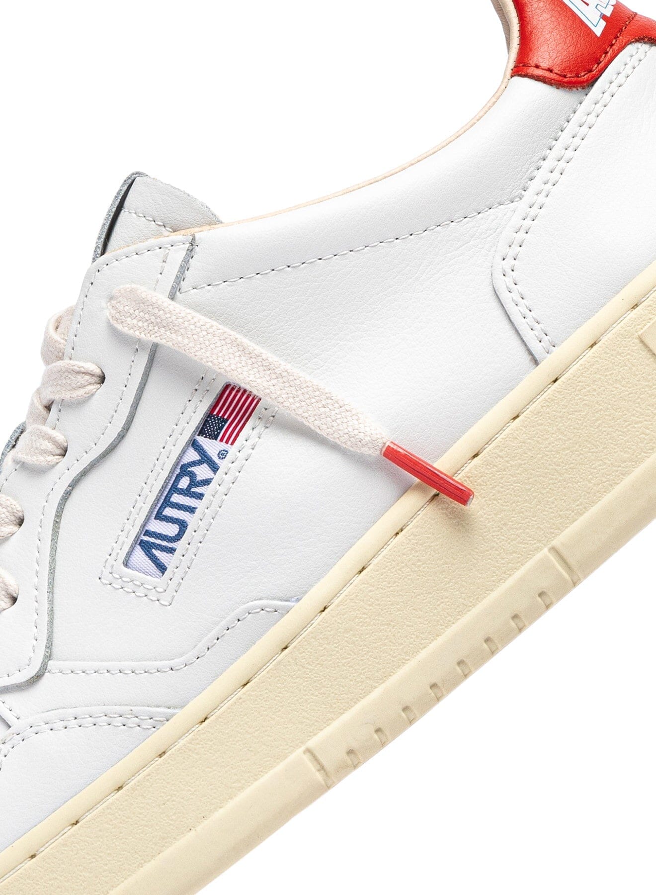 AUTRY - AULW TB03 - Sneakers MEDALIST - Bianco Rosso Scarpe Donna AUTRY - Collezione donna