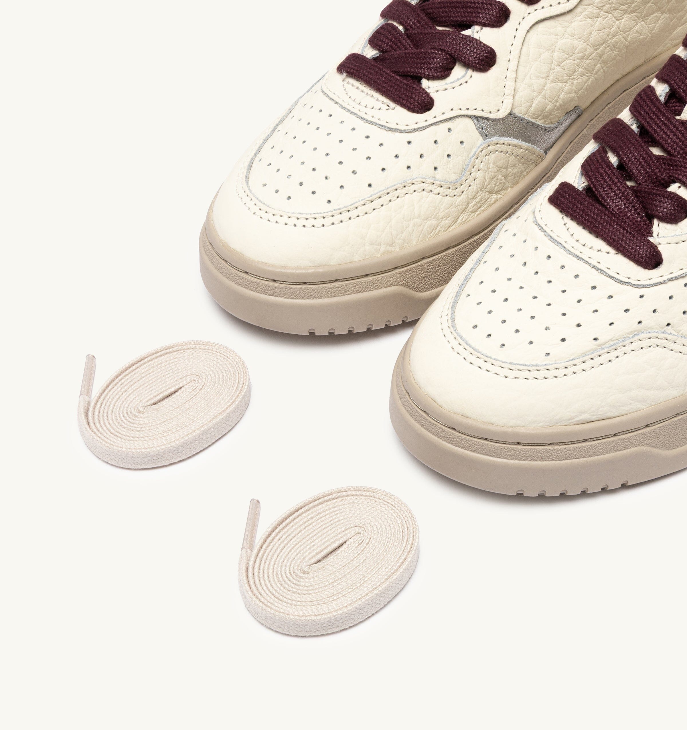 AUTRY - AULW NE19 - Sneakers MEDALIST - Bianco Silver Bordeaux Scarpe Donna AUTRY - Collezione donna