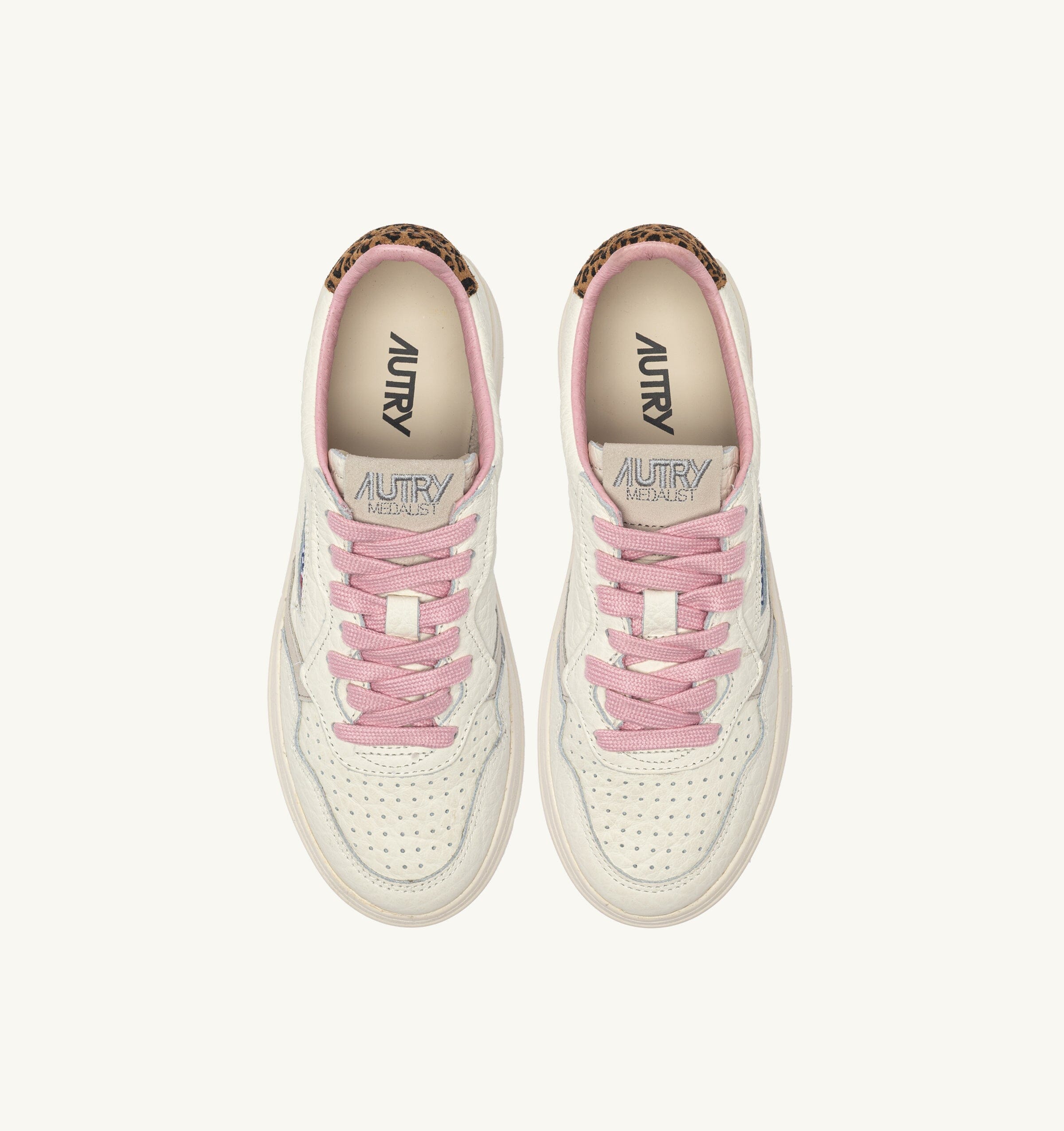 AUTRY - AULW NZ01 - Sneakers MEDALIST - Bianco Leoprint Scarpe Donna AUTRY - Collezione donna