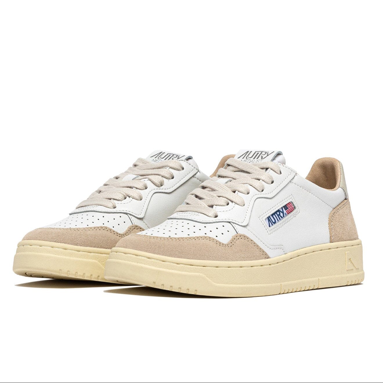 AUTRY - AULW LS14 - Sneakers MEDALIST - Bianco Tortora Scarpe Donna AUTRY - Collezione donna