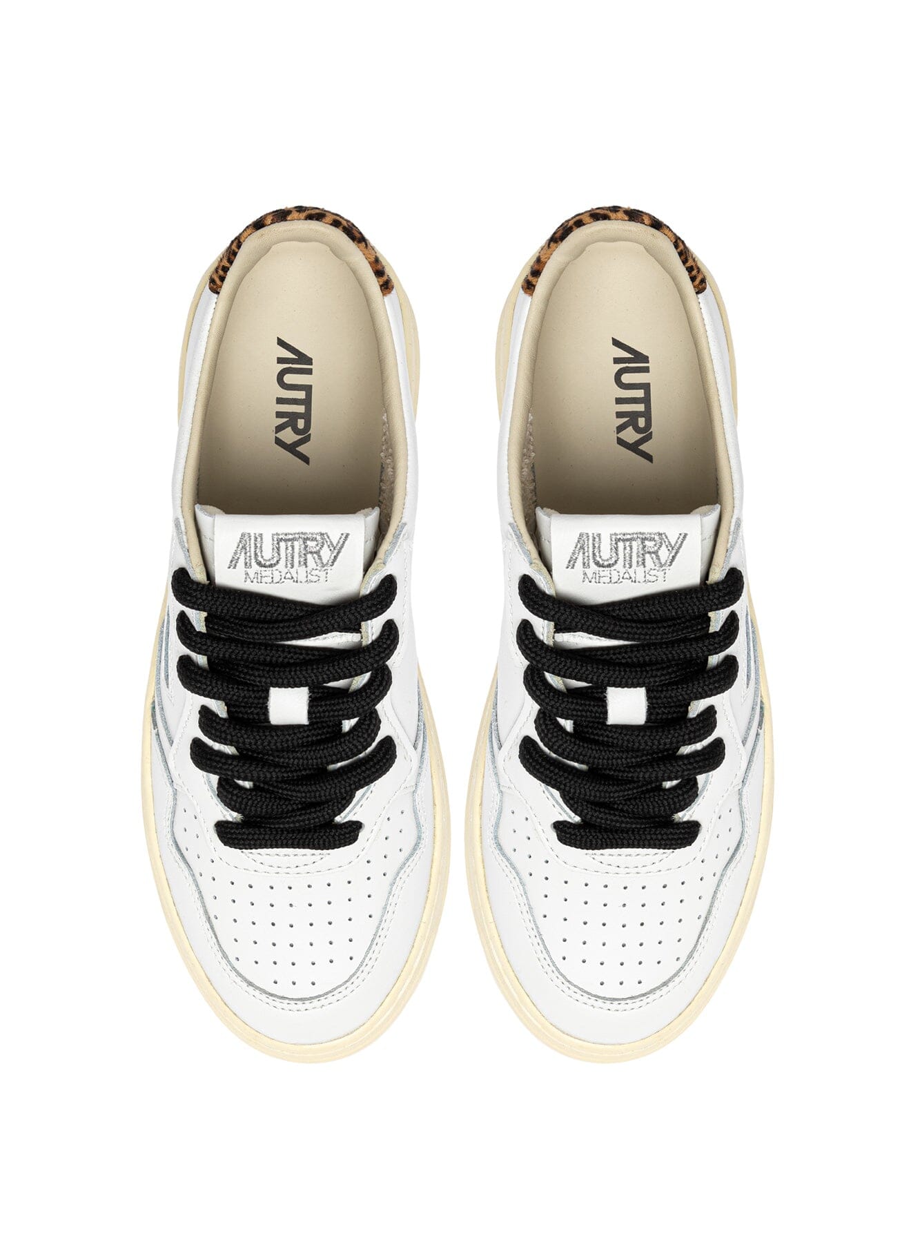 AUTRY - AULW OC01 - Sneakers MEDALIST - Bianco Animalier Scarpe Donna AUTRY - Collezione donna