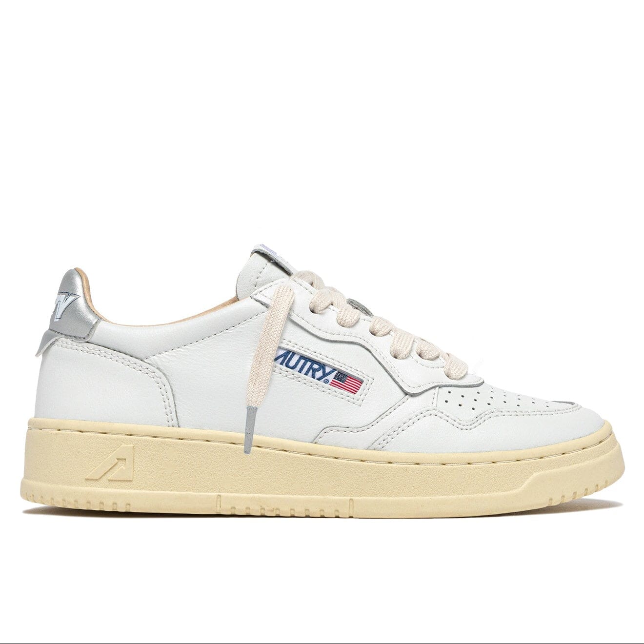 AUTRY - AULW TB02 - Sneakers MEDALIST - Bianco argento Scarpe Donna AUTRY - Collezione donna