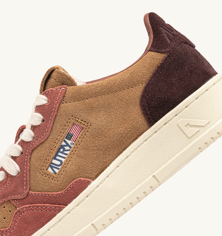 AUTRY - AULW TS20 - Sneakers MEDALIST - Marrone Cuoio Rosa Scarpe Donna AUTRY - Collezione donna