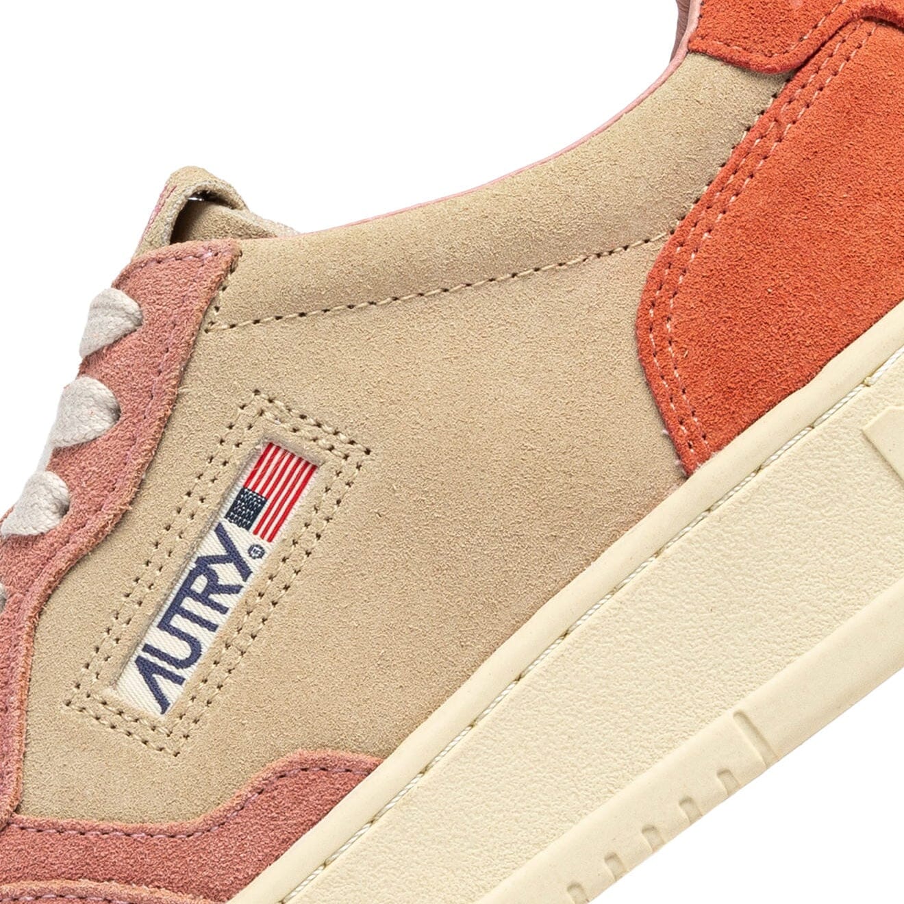 AUTRY - AULW TS26 - Sneakers MEDALIST - Beige arancione rosa Scarpe Donna AUTRY - Collezione donna