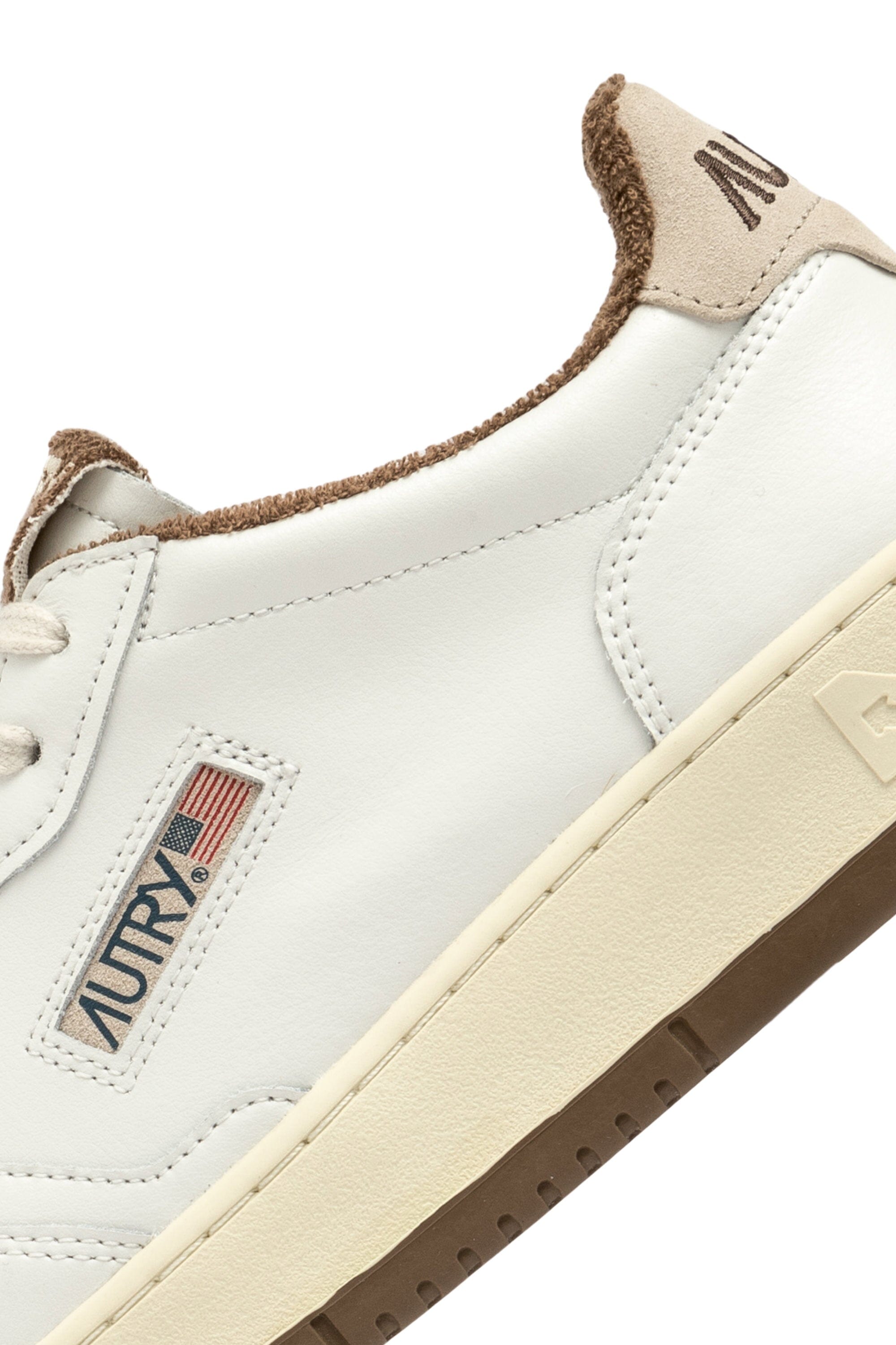 AUTRY - AULW VS03 -Sneakers LOW WOM LEAT - Bianco Marrone Scarpe Donna AUTRY - Collezione donna