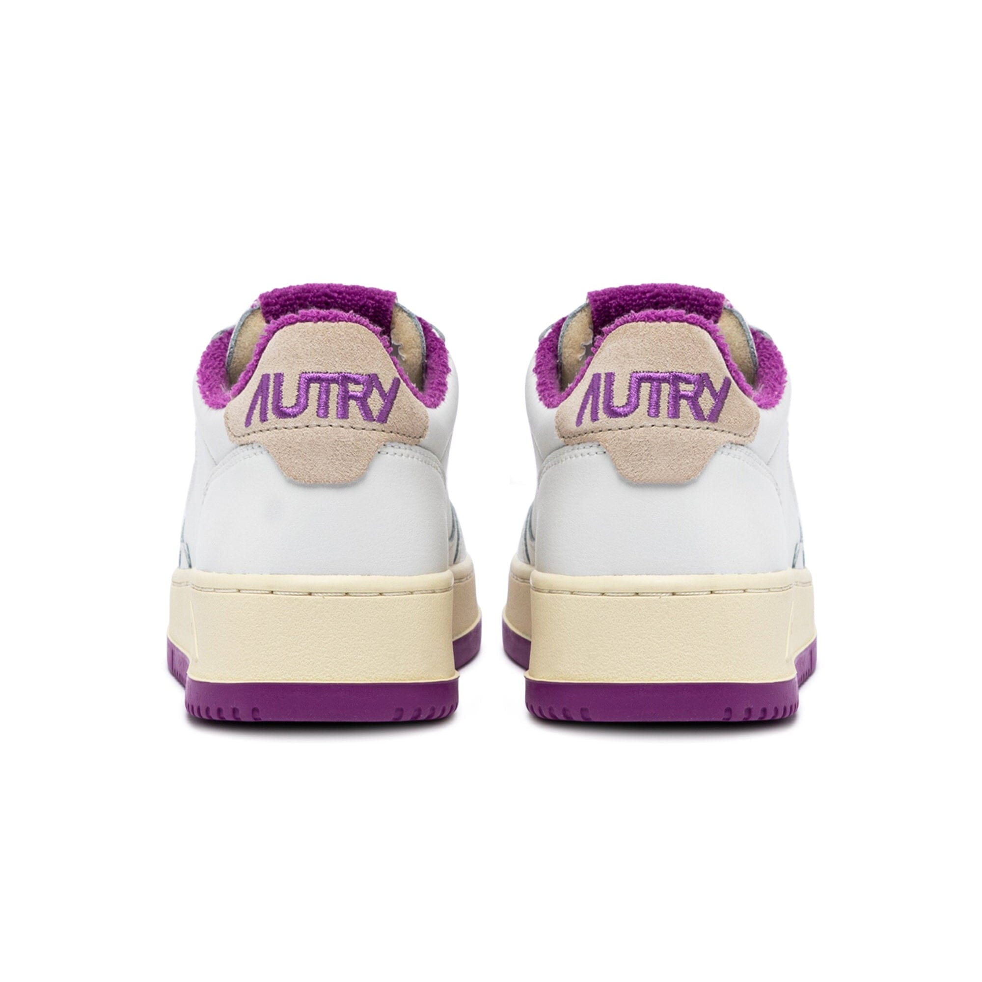 AUTRY - AULW VS04 -Sneakers LOW WOM LEAT - Bianco Viola Scarpe Donna AUTRY - Collezione donna