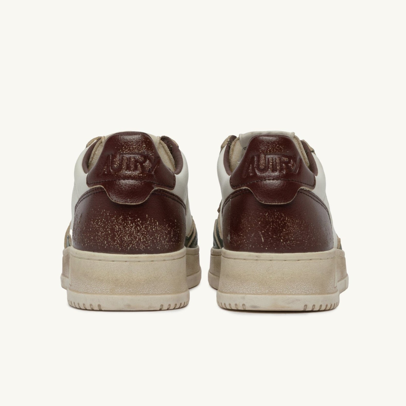 AUTRY - Sneakers AVLM SV52- LOW MAN LEAT VINTAGE - Verde Marrone Scarpe Uomo AUTRY - Collezione uomo