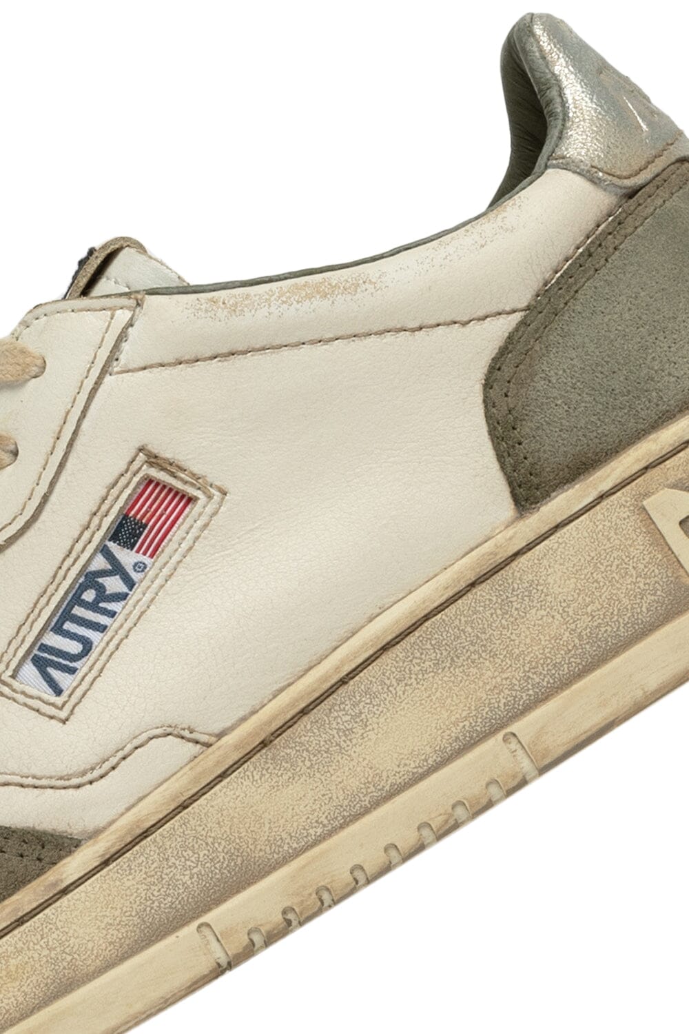 AUTRY - Sneakers AVLM LS10 - LOW MAN LEAT VINTAGE - Grigio Scarpe Uomo AUTRY - Collezione uomo