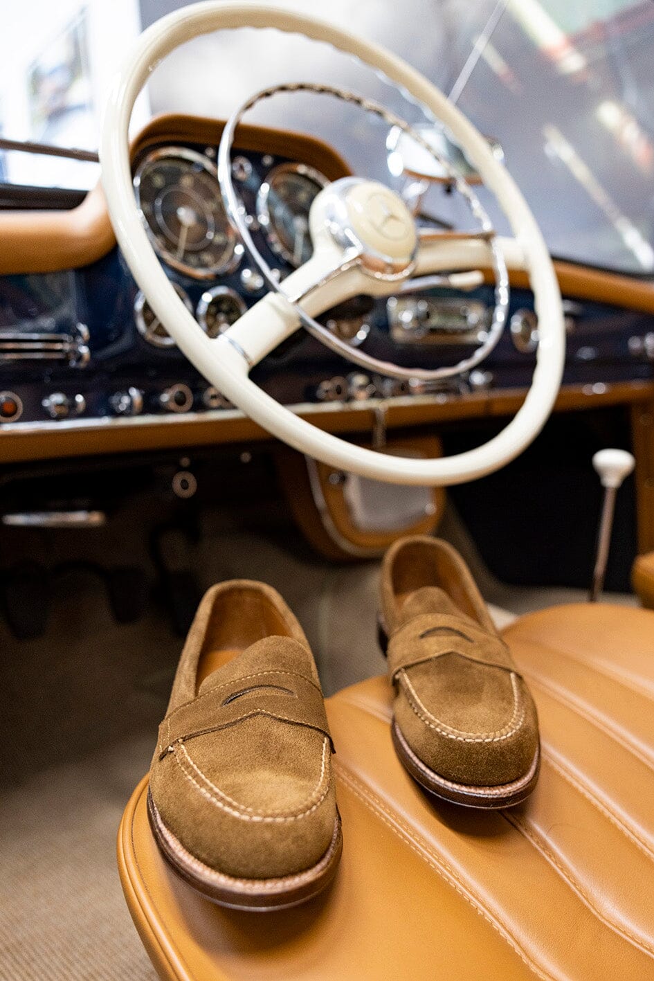 ALDEN - 5735F - Mocassino - Camoscio Snuff Scarpe Uomo Alden