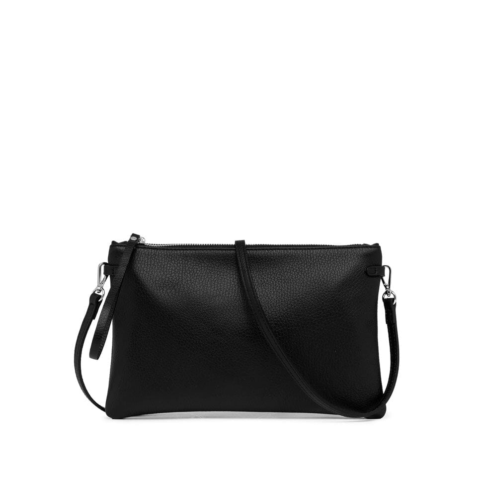 Sac Bandoulière Gianni Chiarini - Modèle Nero En Cuir 100%, Fermeture éclair, Réglable - Neuf Avec étiquettes