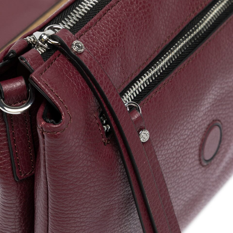Gianni Chiarini Firenze - BS 4364 - Three - Borsa a Tracolla - Wine berry Borse Gianni Chiarini