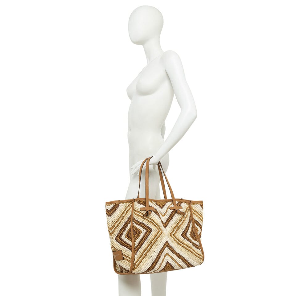 Gianni Chiarini - MARCELLA - BS 6850 - Paglia Nero Borse Gianni Chiarini