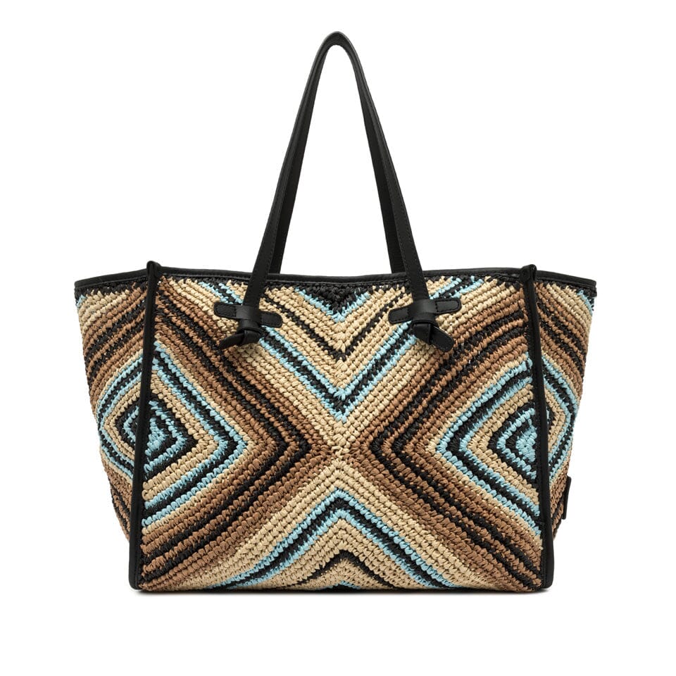 Gianni Chiarini - MARCELLA - BS 6850 - Paglia Nero Borse Gianni Chiarini