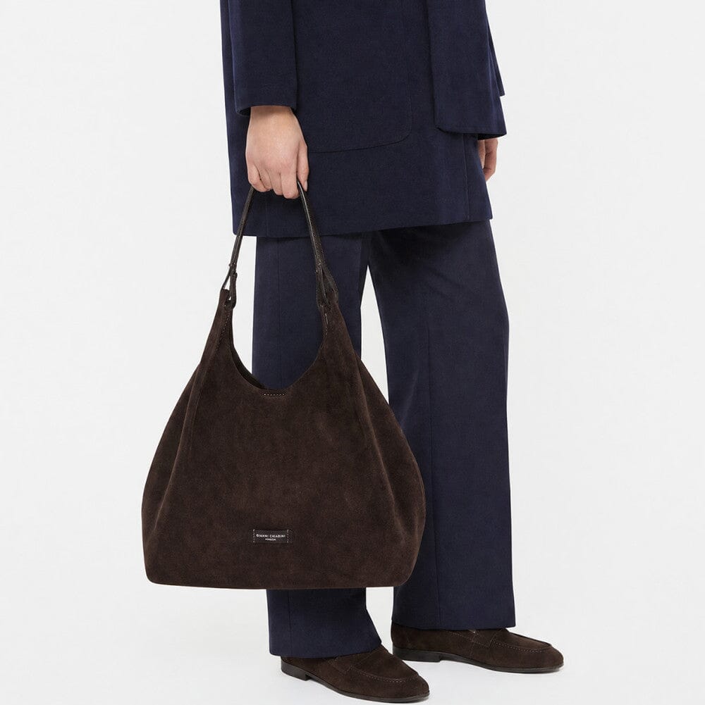 Gianni Chiarini - Borsa a spalla - BS 9800 - DUA - Moka Borse Gianni Chiarini