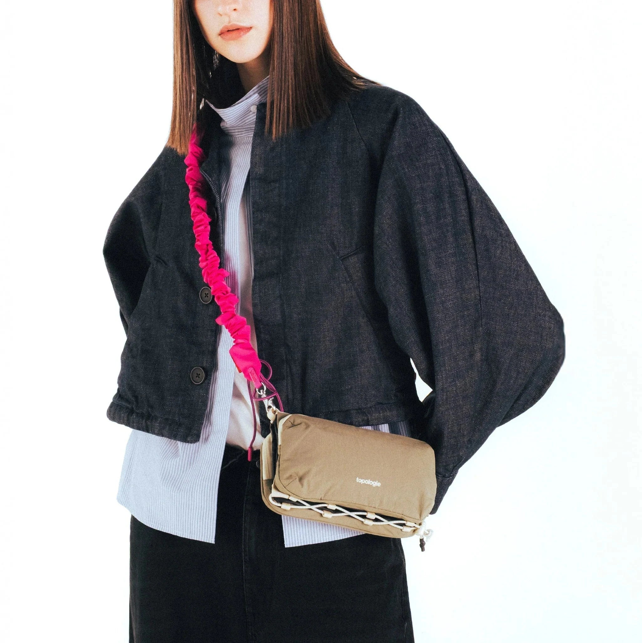TOPOLOGIE - TRACOLLA - TP WST BGS BLK 25 - Bungee Warm Nero Accessori Donna TOPOLOGIE