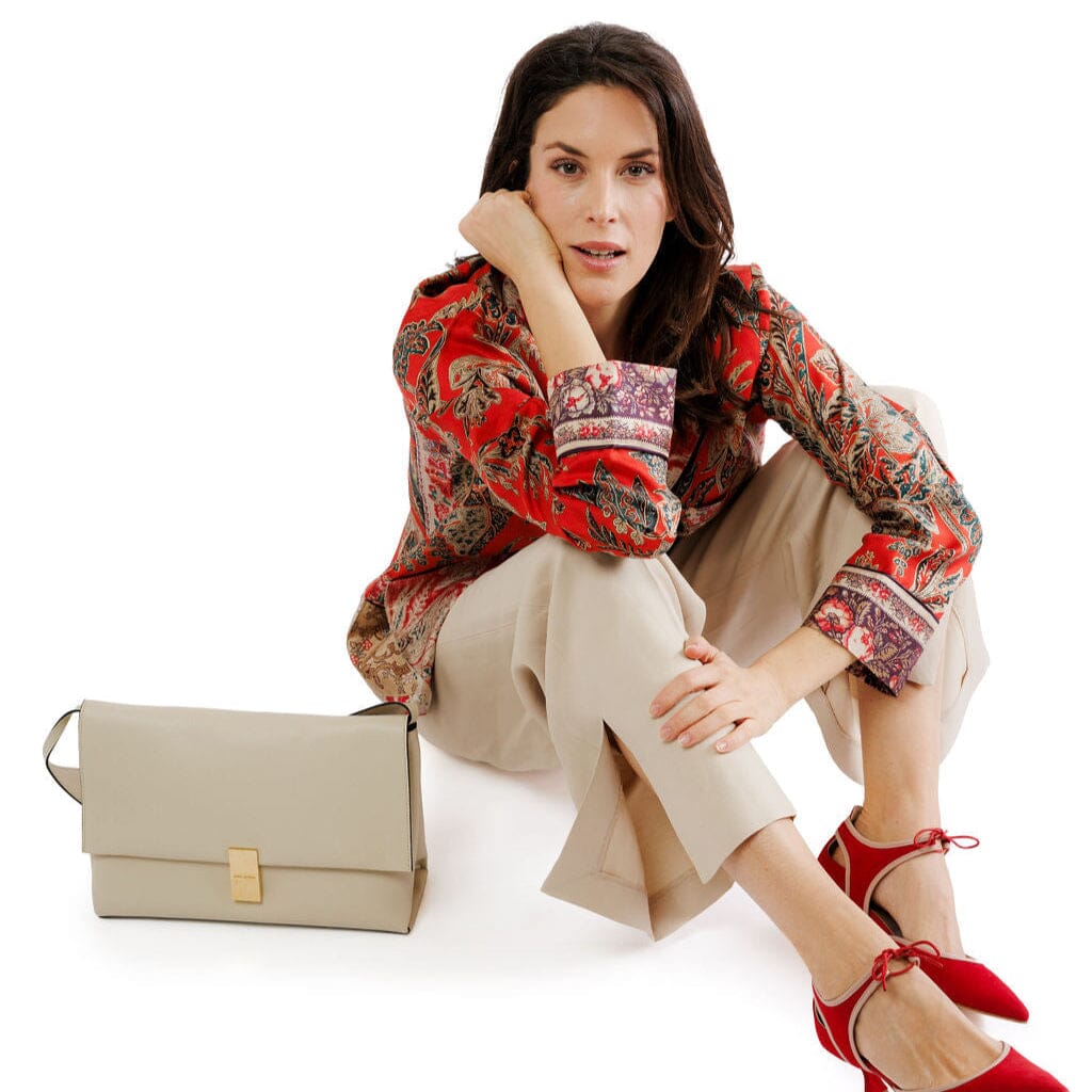 MOULIEBRE - Borsa a spalla - Olivia - Cream Bottalato Borse MOULIEBRE