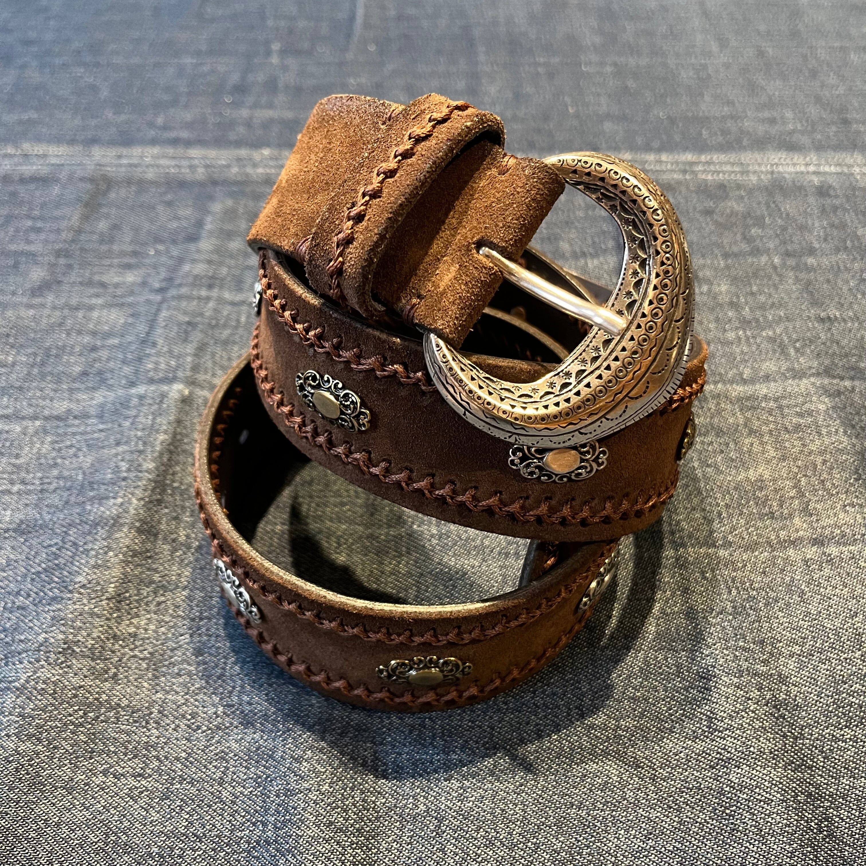 PUNTO VITA - Cintura PV2661 - Camoscio - Testa di moro Accessori Donna PUNTO VITA