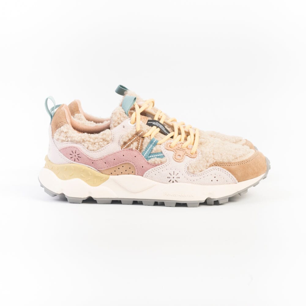 FLOWER MOUNTAIN - Sneakers Yamano3 4D11 - Teddy Beige rosa Scarpe Donna FLOWER MOUNTAIN