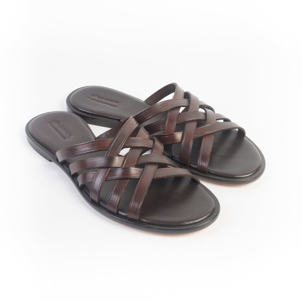 DRAGON DIFFUSION - Sandalo - 3 Cross - 5111 - Marrone