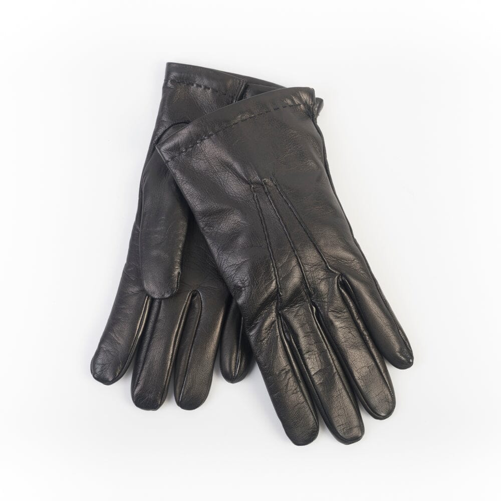 Cappellettoshop - Guanti Pelle Tre Cordoni - Nero Accessori Uomo CappellettoShop