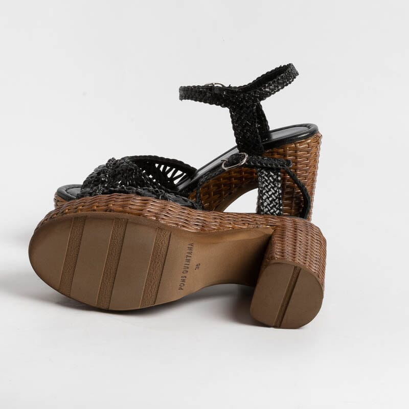 PONS QUINTANA - Sandalo - CANNES - 10425 - Nero Scarpe Donna PONS QUINTANA