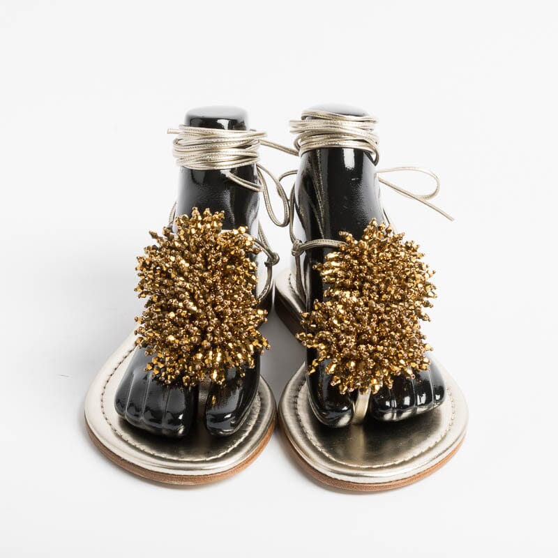 PAOLA FIORENZA - Sandali Bassi Infradito - SS2346 Oro Scarpe Donna PAOLA FIORENZA