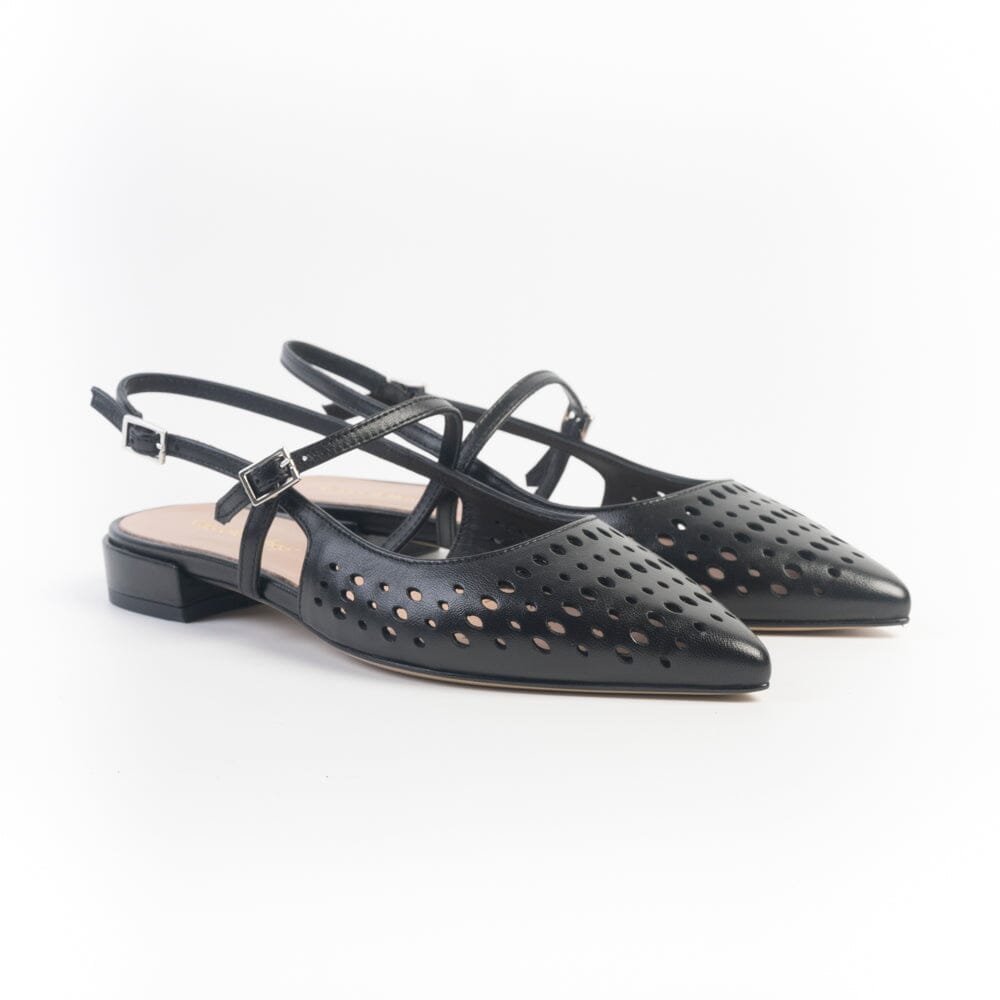 CappellettoShop - Sling Back - Pauline82 - nero traforato