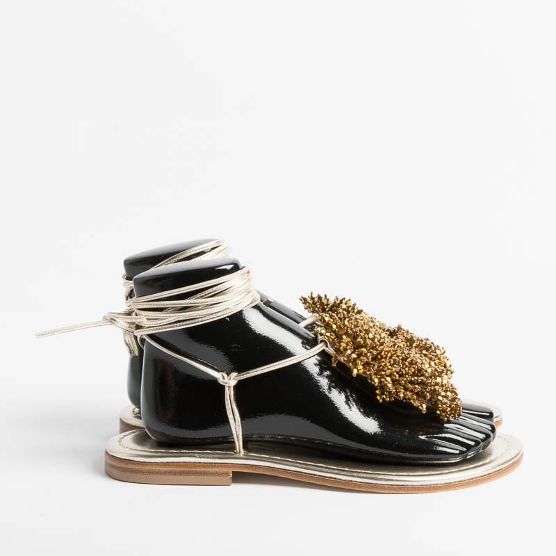 PAOLA FIORENZA - Sandali Bassi Infradito - SS2346 Oro Scarpe Donna PAOLA FIORENZA