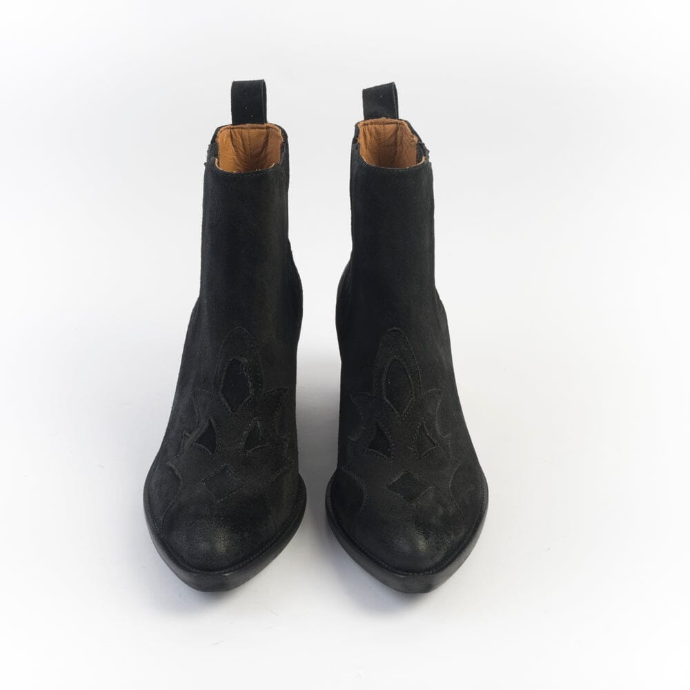 CAPPELLETTOSHOP - Stivaletto Texano 9500 - Sayo Nero Scarpe Donna CAPPELLETTO 1948