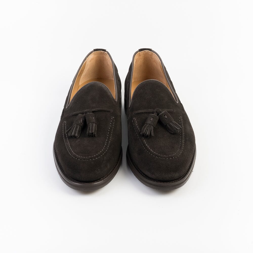 BERWICK 1707 - 8491 - Mocassino Nappine Fondo Gomma - Camoscio Dark Peat Scarpe Uomo Berwick 1707